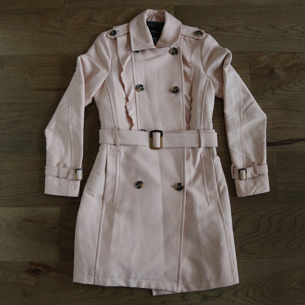 Pale Pink Trench Coat